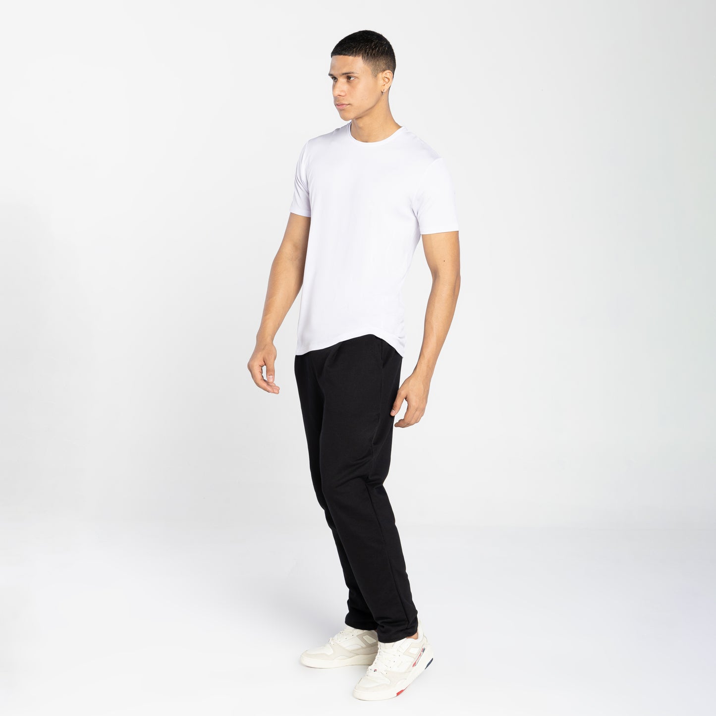 Tech T-Shirt Modal Costura Dupla Masculina - Branco