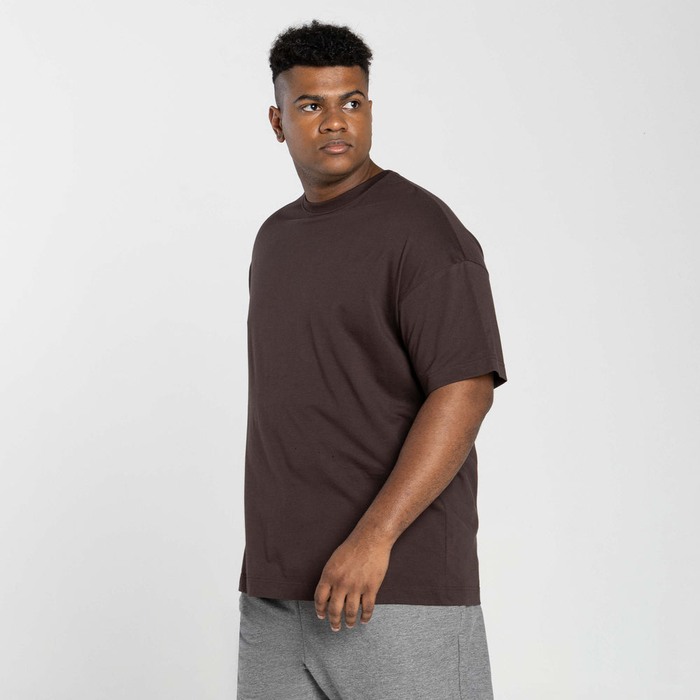 Tech T-Shirt Impermeável Contraste Plus Masculina - Marrom