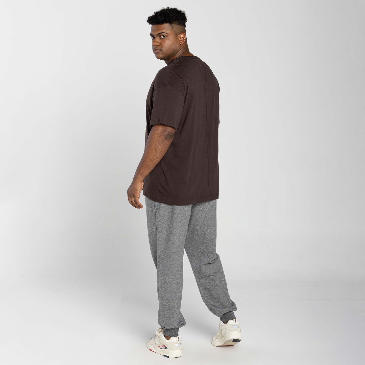 Tech T-Shirt Impermeável Contraste Plus Masculina - Marrom