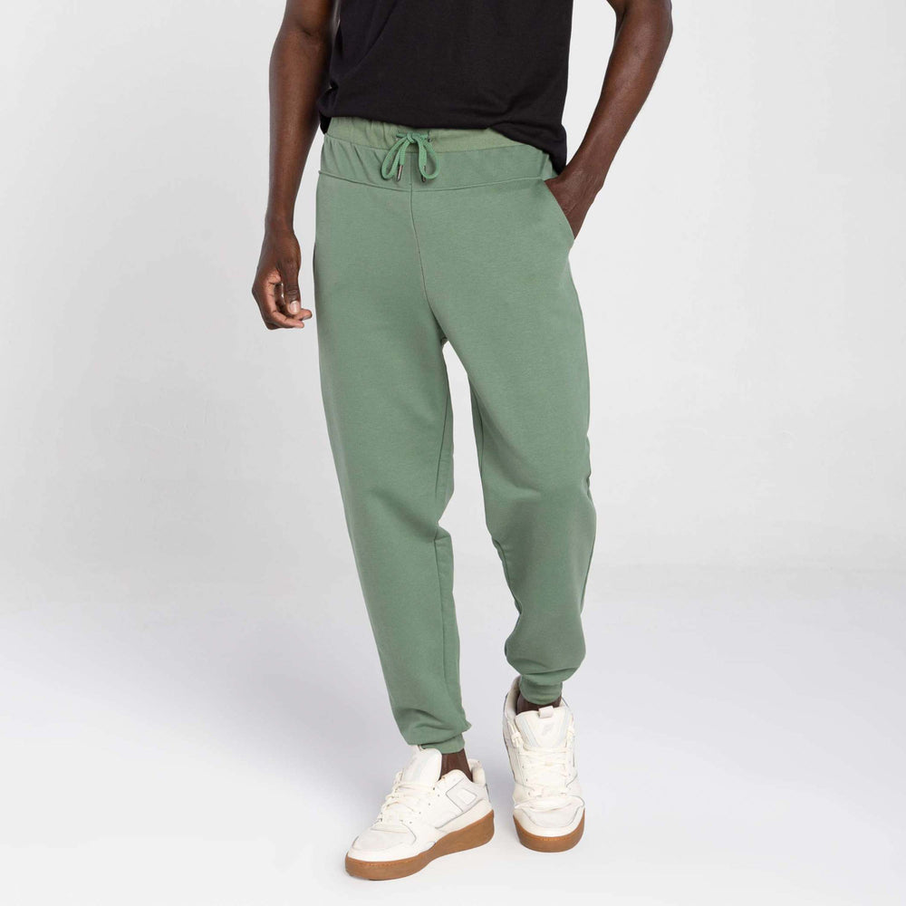 Calça Jogger Moletom Tech NoLiquid Recorte Costas - Verde Alecrim