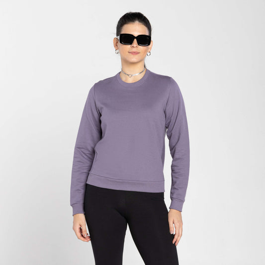 Blusão Tech Impermeável Moletom Flanelado Recorte Feminino - Mirtilo