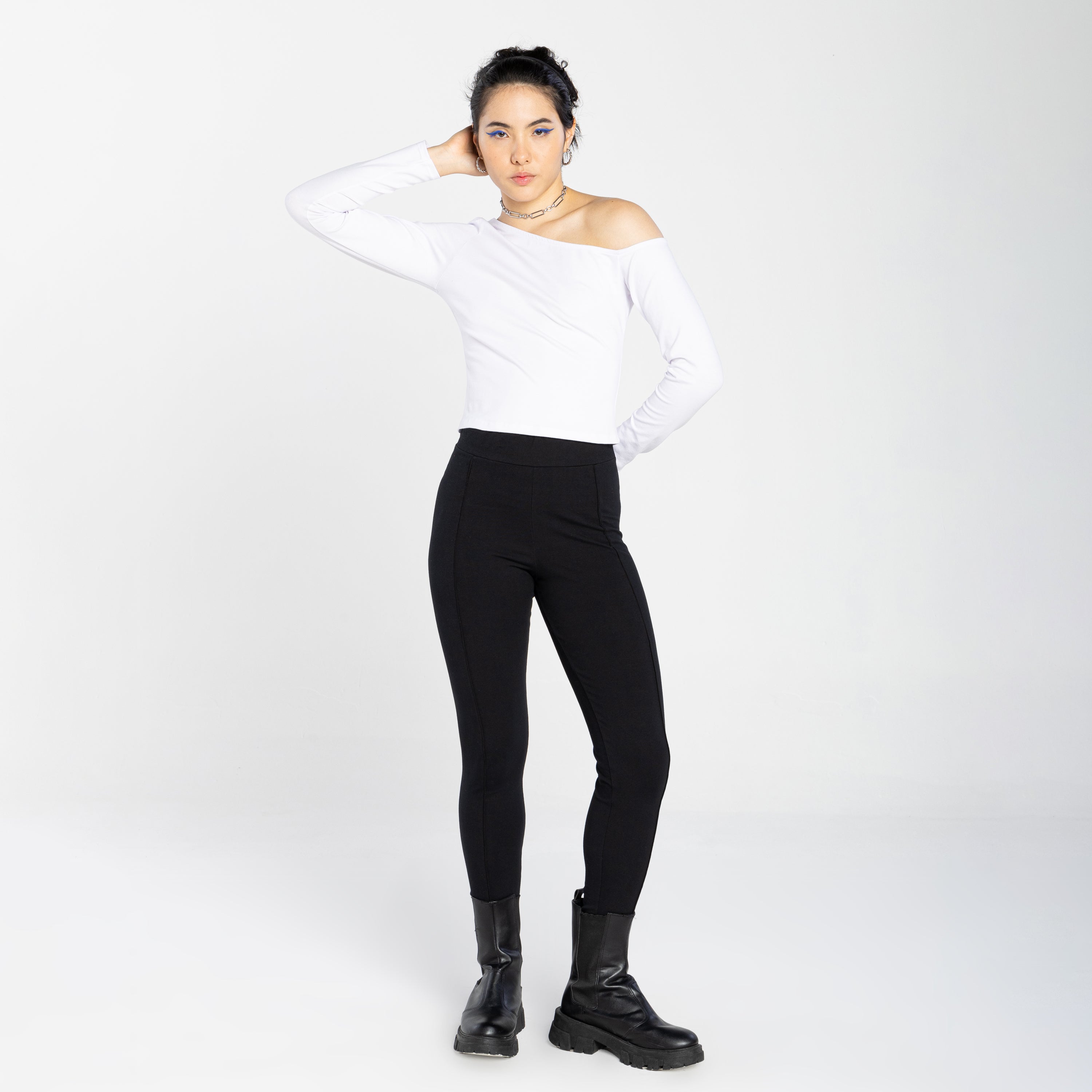 Blusa Tech Anti Odor Ombro Único - Branco