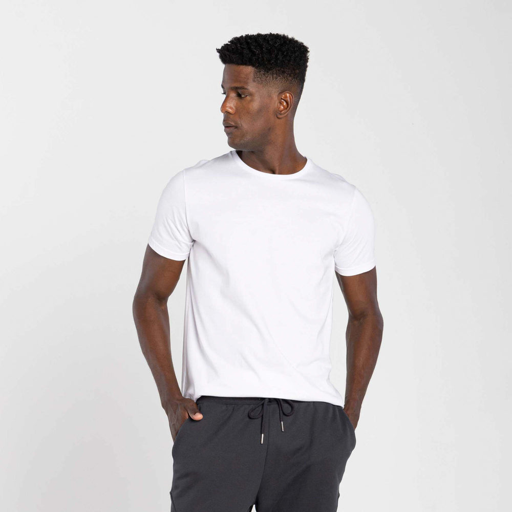 Tech T-Shirt Anti Odor Textura Masculina - Branco