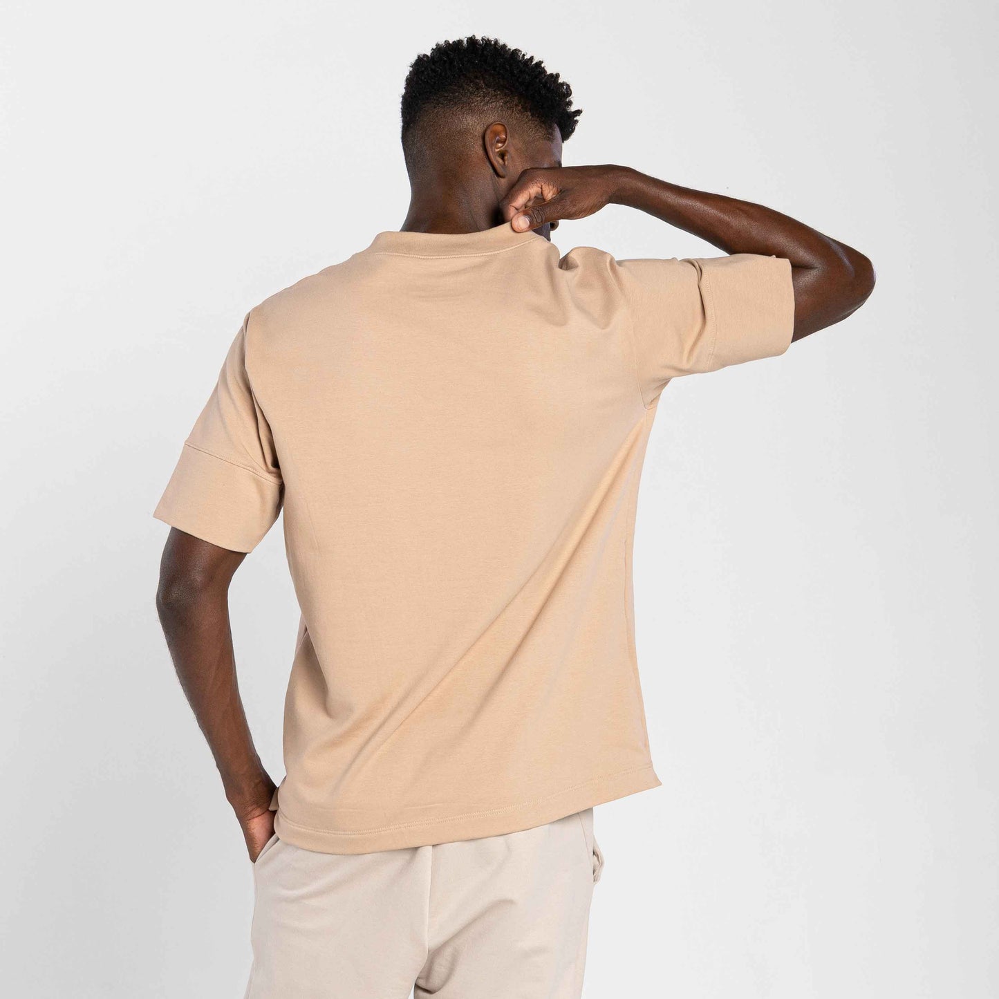 Tech T-Shirt Comfort Impermévael Masculina - Bege Camel