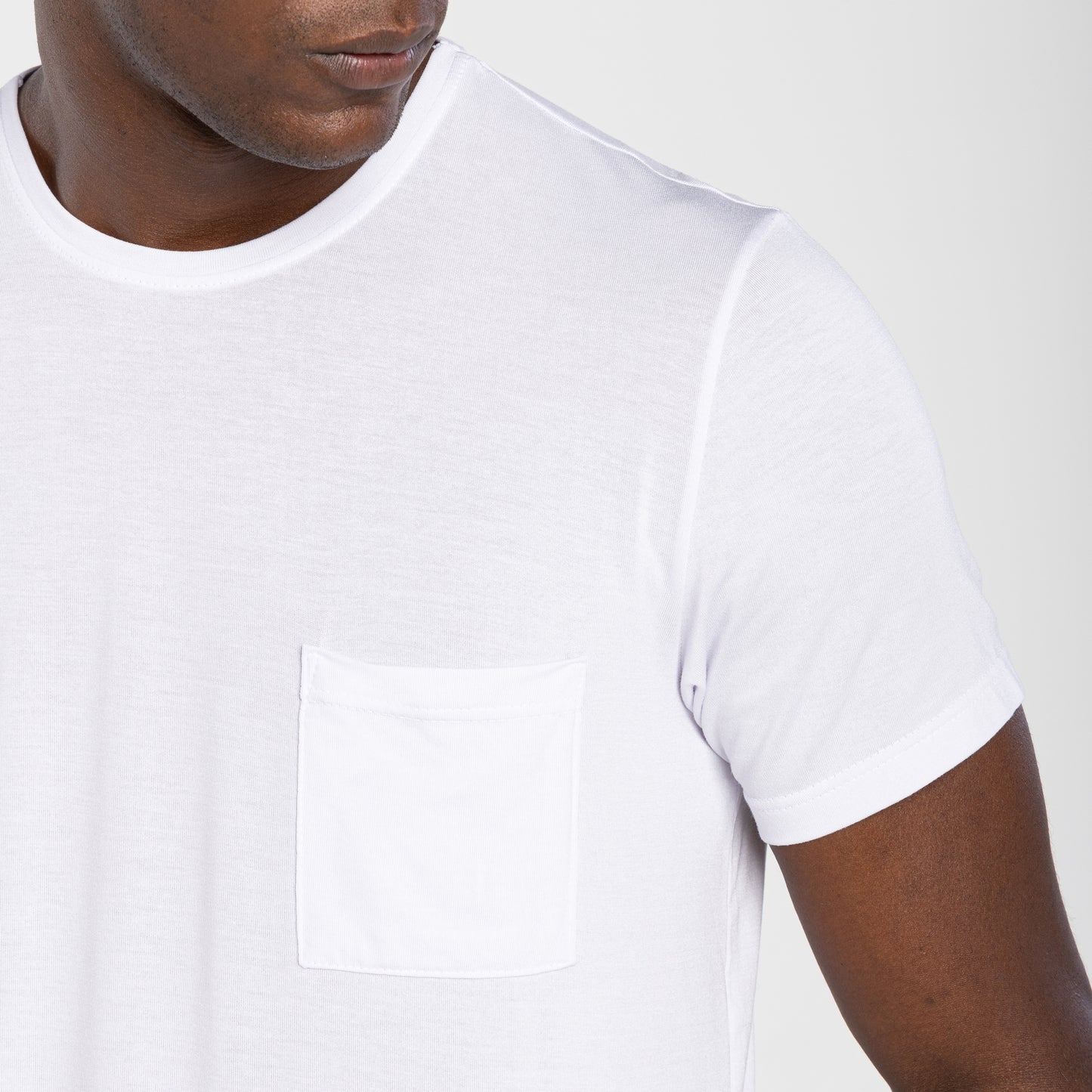 Tech T-Shirt Modal Bolso Masculina - Branco