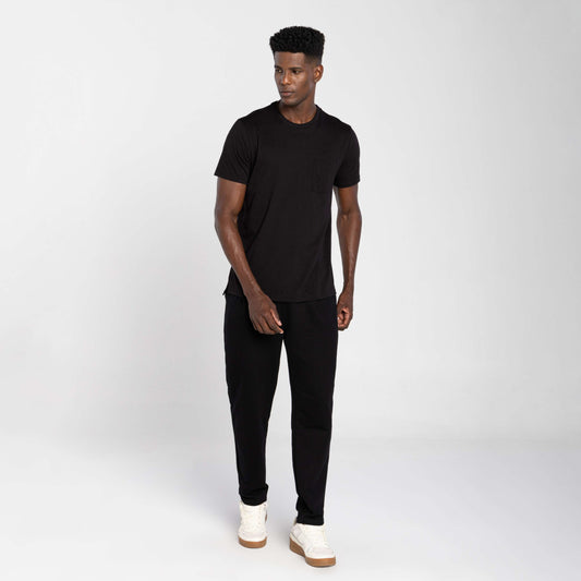Tech T-Shirt Modal Bolso Masculina - Preto