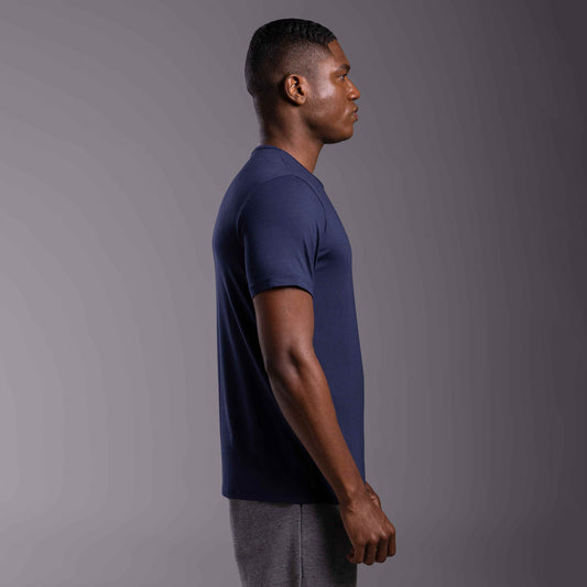 Tech T-Shirt Modal Bolso Masculina - Azul Marinho