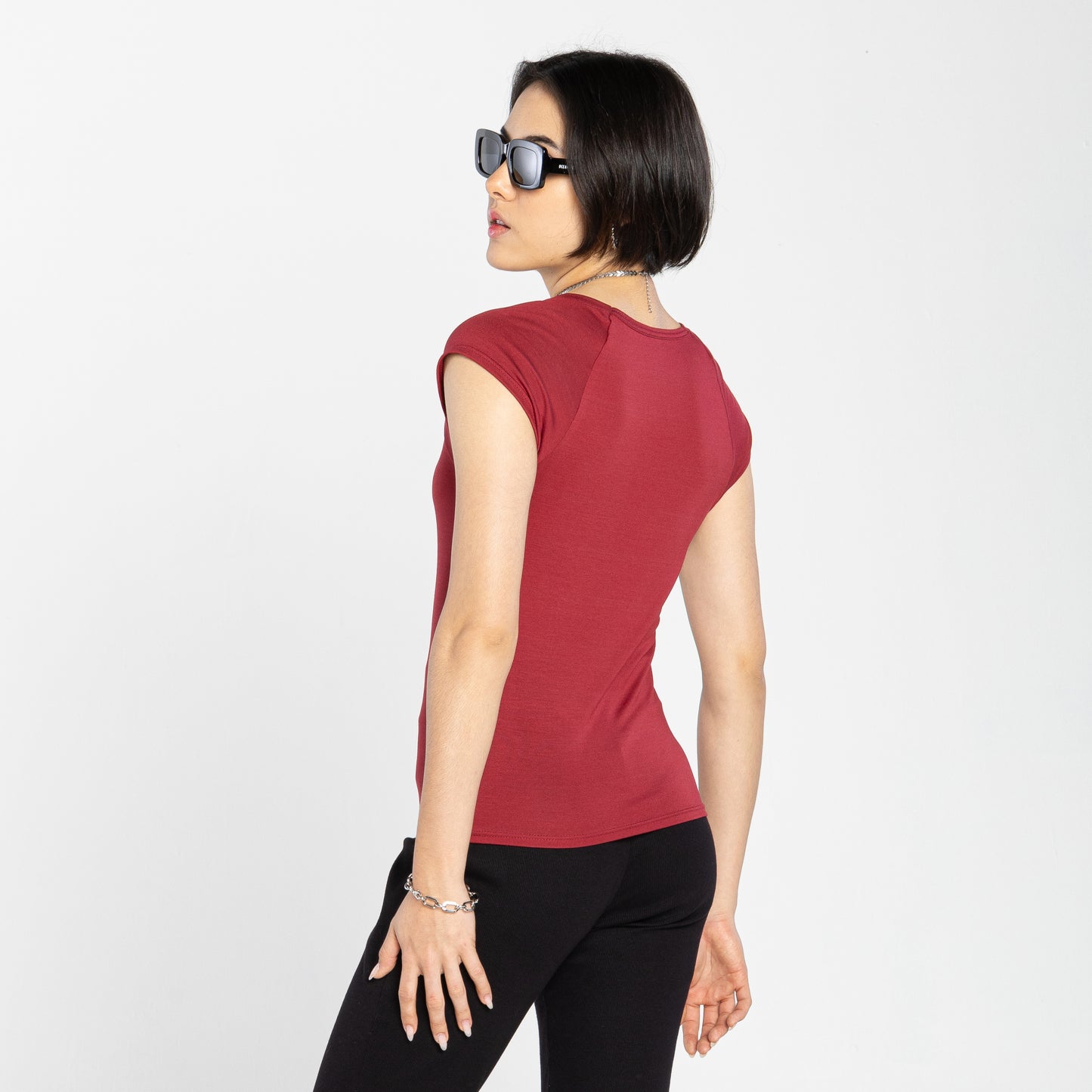 Tech T-Shirt Modal Raglan Feminina - Vermelho Escarlate