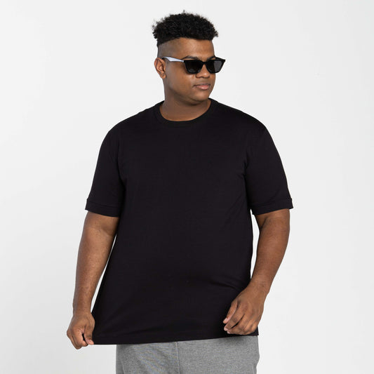 Tech T-Shirt Comfort Anti Odor Barra Aplicada Plus - Preto