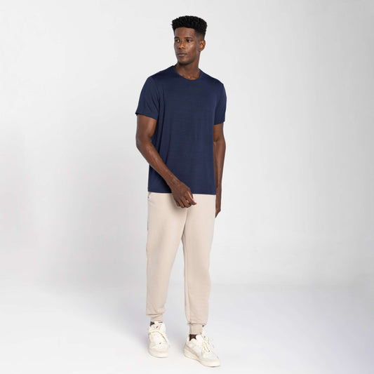 Tech T-Shirt Modal Recorte Masculina - Azul Marinho