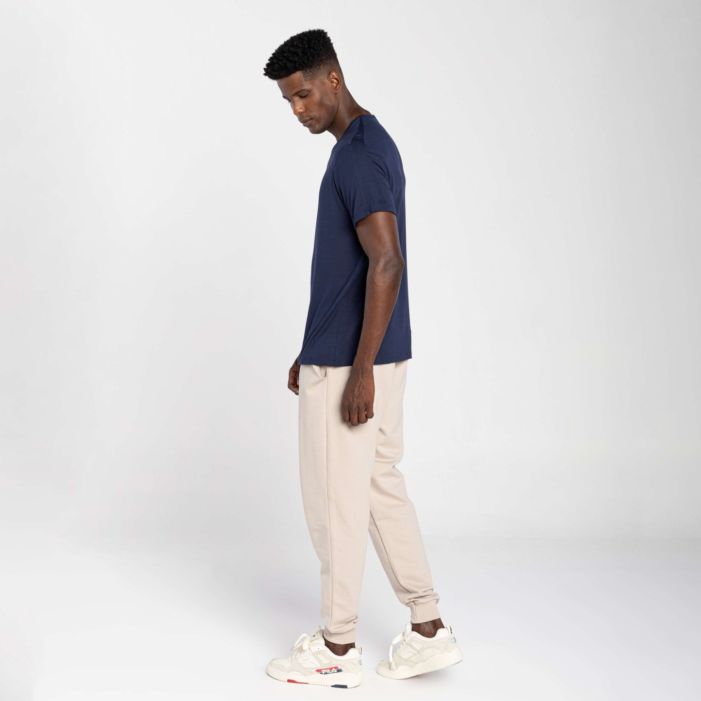 Tech T-Shirt Modal Recorte Masculina - Azul Marinho