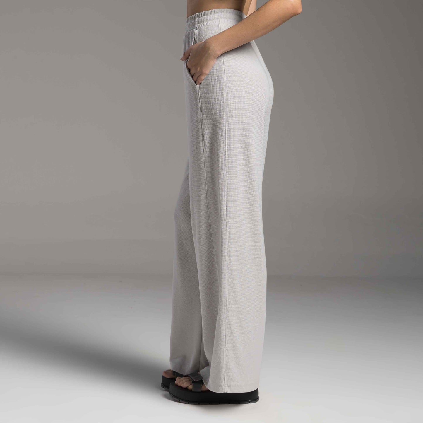 Calça Tech Waffle Anti Odor Feminina - Cinza  Granizo