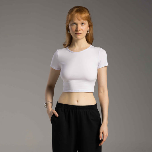 Blusa Tech Comfort Anti Odor Torção Costas Feminina - Branco