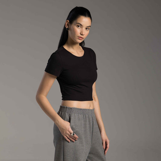 Blusa Tech Comfort Anti Odor Torção Costas Feminina - Preto