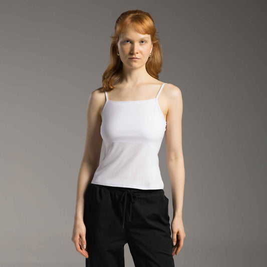 Regata Tech Comfort Anti Odor Decote Reto Feminina - Branco