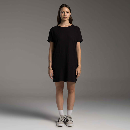 Vestido T- Shirt Dress Tech Waffle Anti Odor - Preto