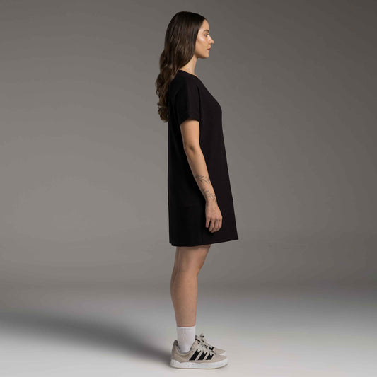 Vestido T- Shirt Dress Tech Waffle Anti Odor - Preto