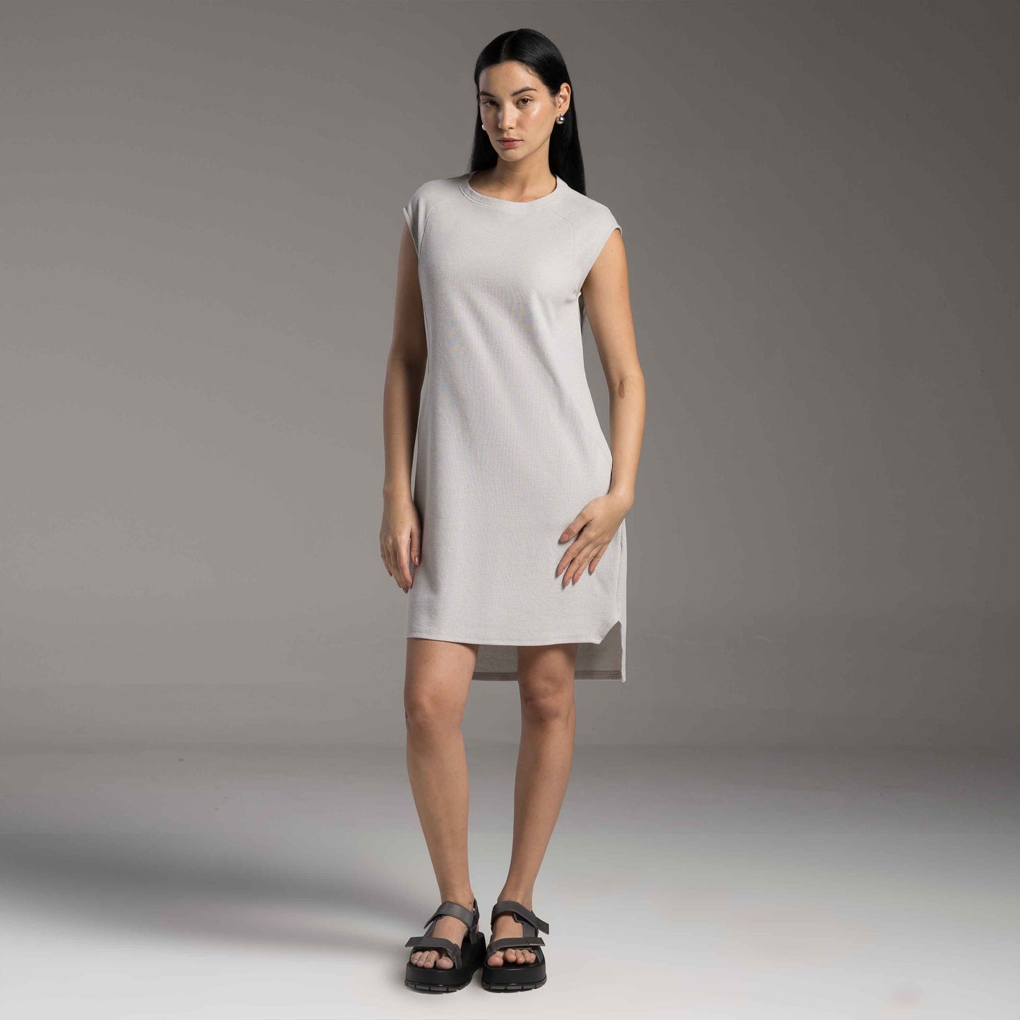 Vestido Tech Waffle Anti Odor - Cinza  Granizo