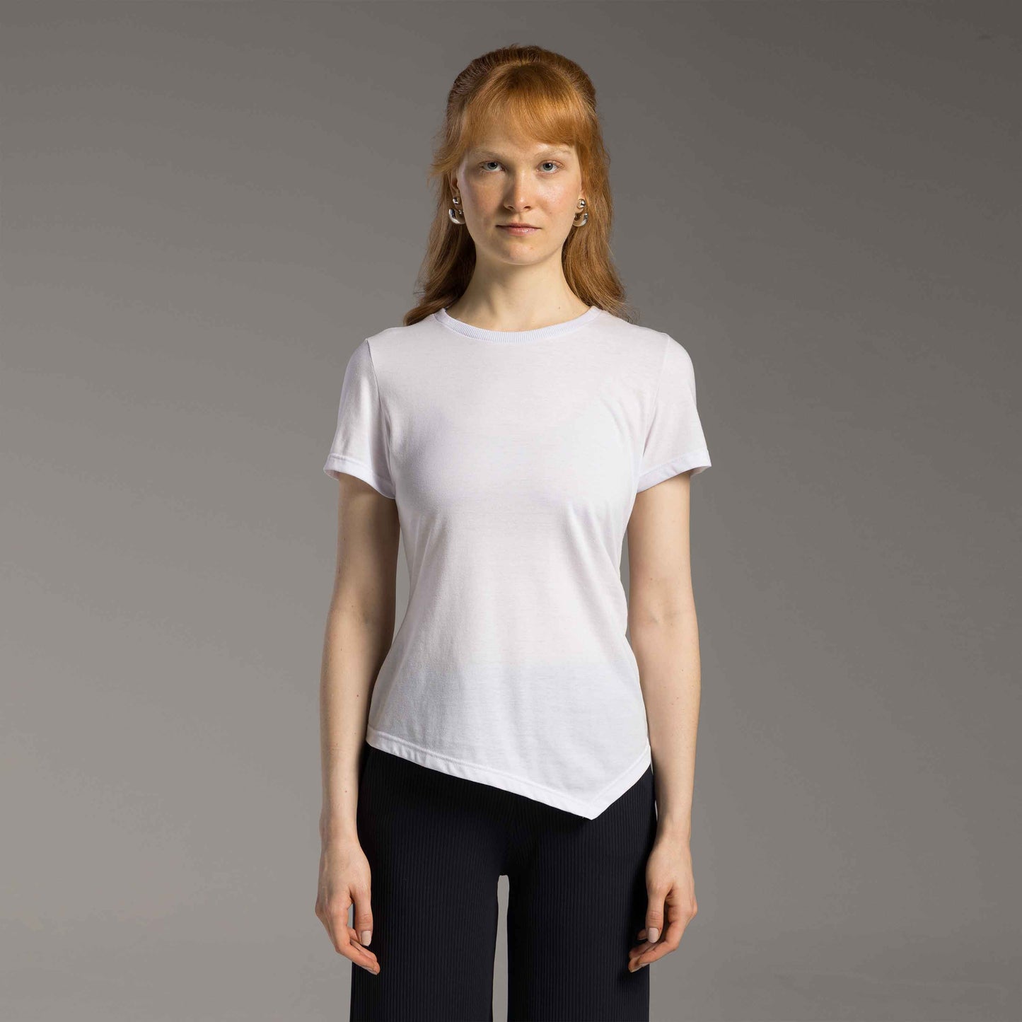 Tech T-Shirt Air Assimétrica Feminina - Branco