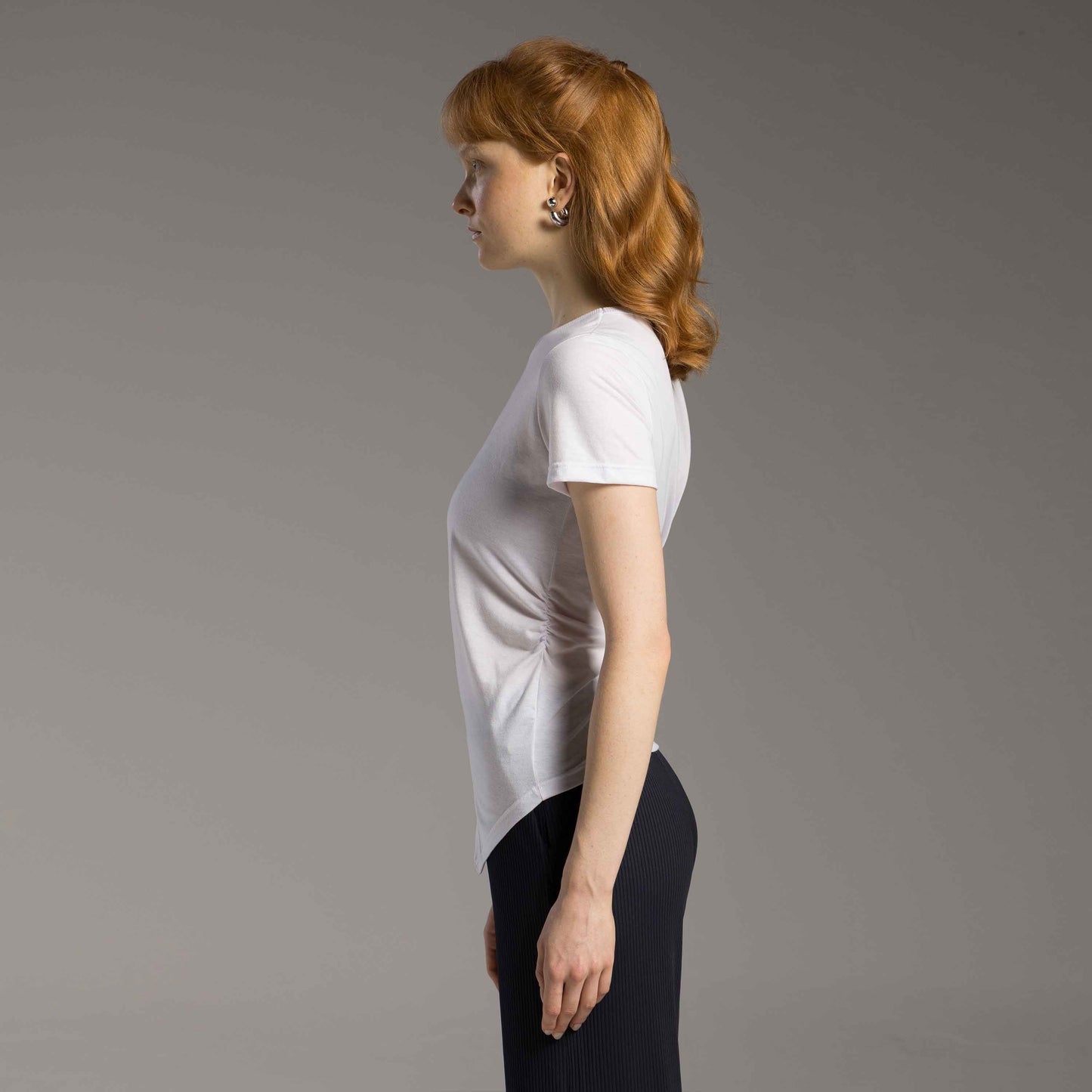 Tech T-Shirt Air Assimétrica Feminina - Branco