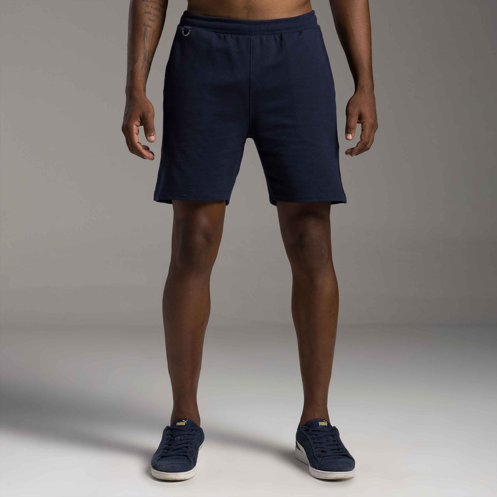 Bermuda Tech Impermeável Detalhe Masculina - Azul Marinho