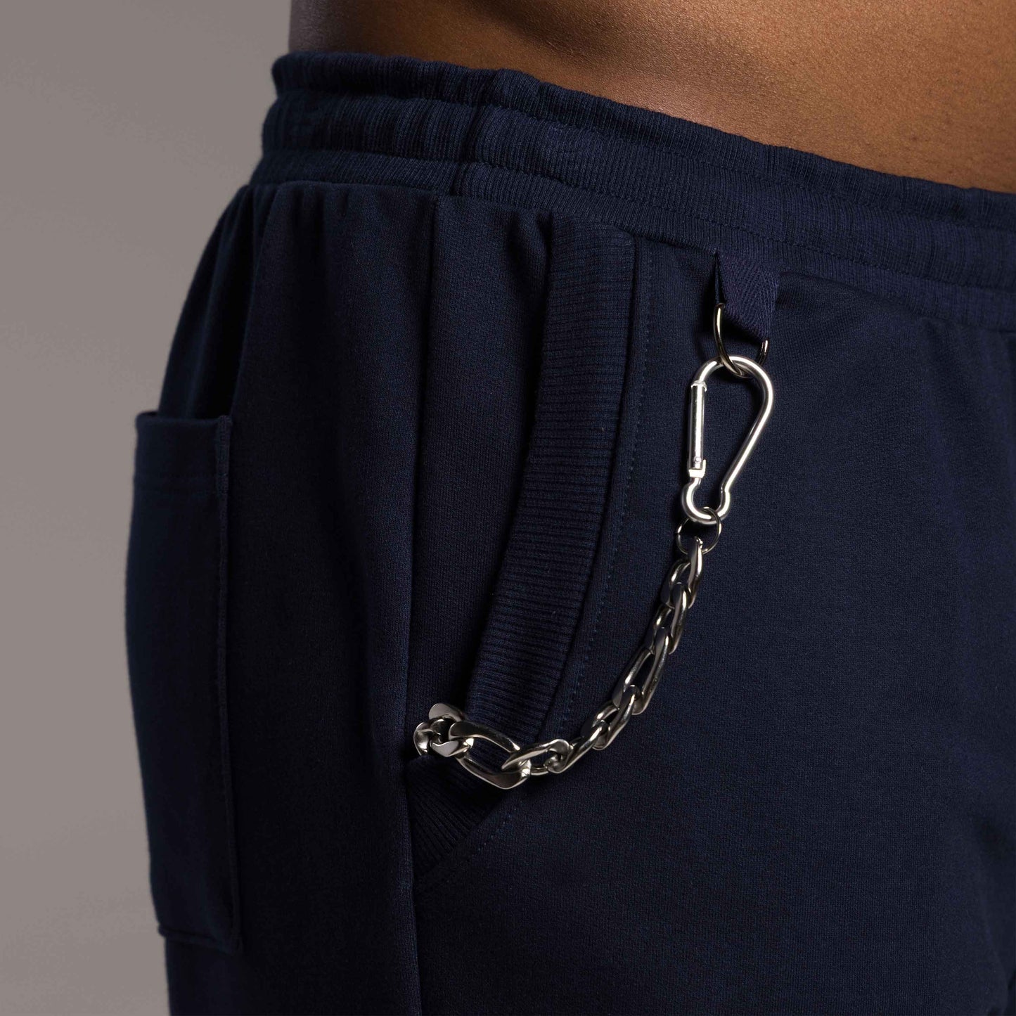 Calça Moletom Tech Impermeável Masculina - Azul Marinho