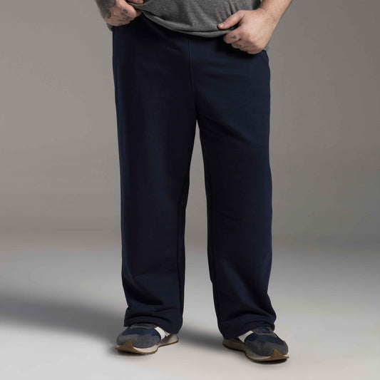 Calça Moletom Tech Impermeável Masculina Plus Size - Azul Marinho