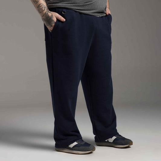Calça Moletom Tech Impermeável Masculina Plus Size - Azul Marinho