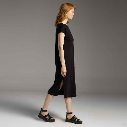 Vestido Midi Tech Air - Preto