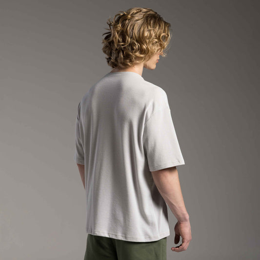 Tech T-Shirt Over Waffle Anti Odor Masculina - Cinza  Granizo