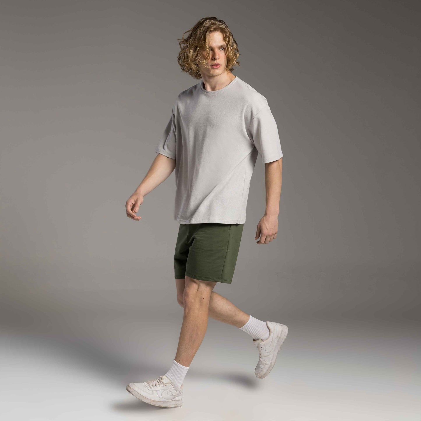 Tech T-Shirt Over Waffle Anti Odor Masculina - Cinza  Granizo