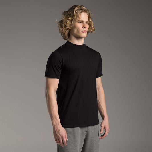 Tech T-Shirt Air Slim Recortes Masculina - Preto