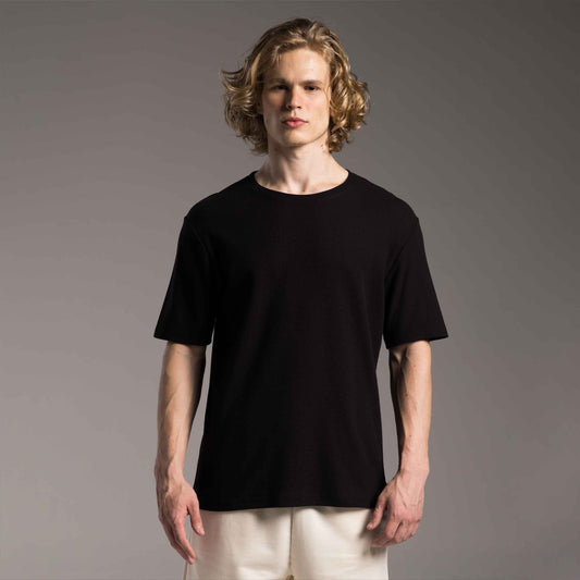 Tech T-Shirt Waffle Anti Odor Masculina - Preto