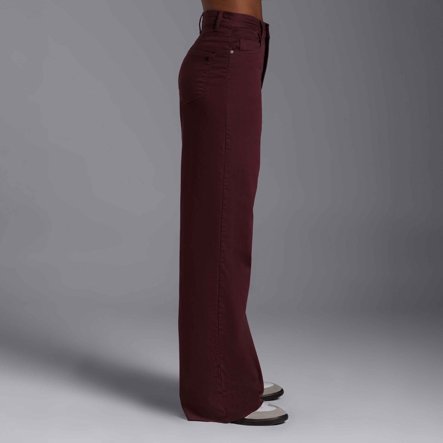 Calça Wide Tech Flex Feminina - Roxo Amoreira