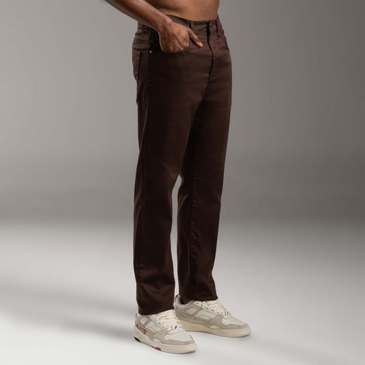 Calça Tech Flex Five Pockets Masculina - Marrom