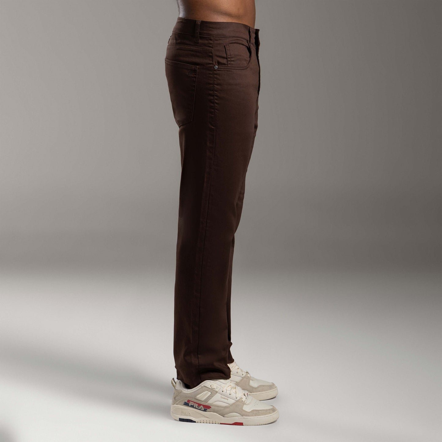 Calça Tech Flex Five Pockets Masculina - Marrom