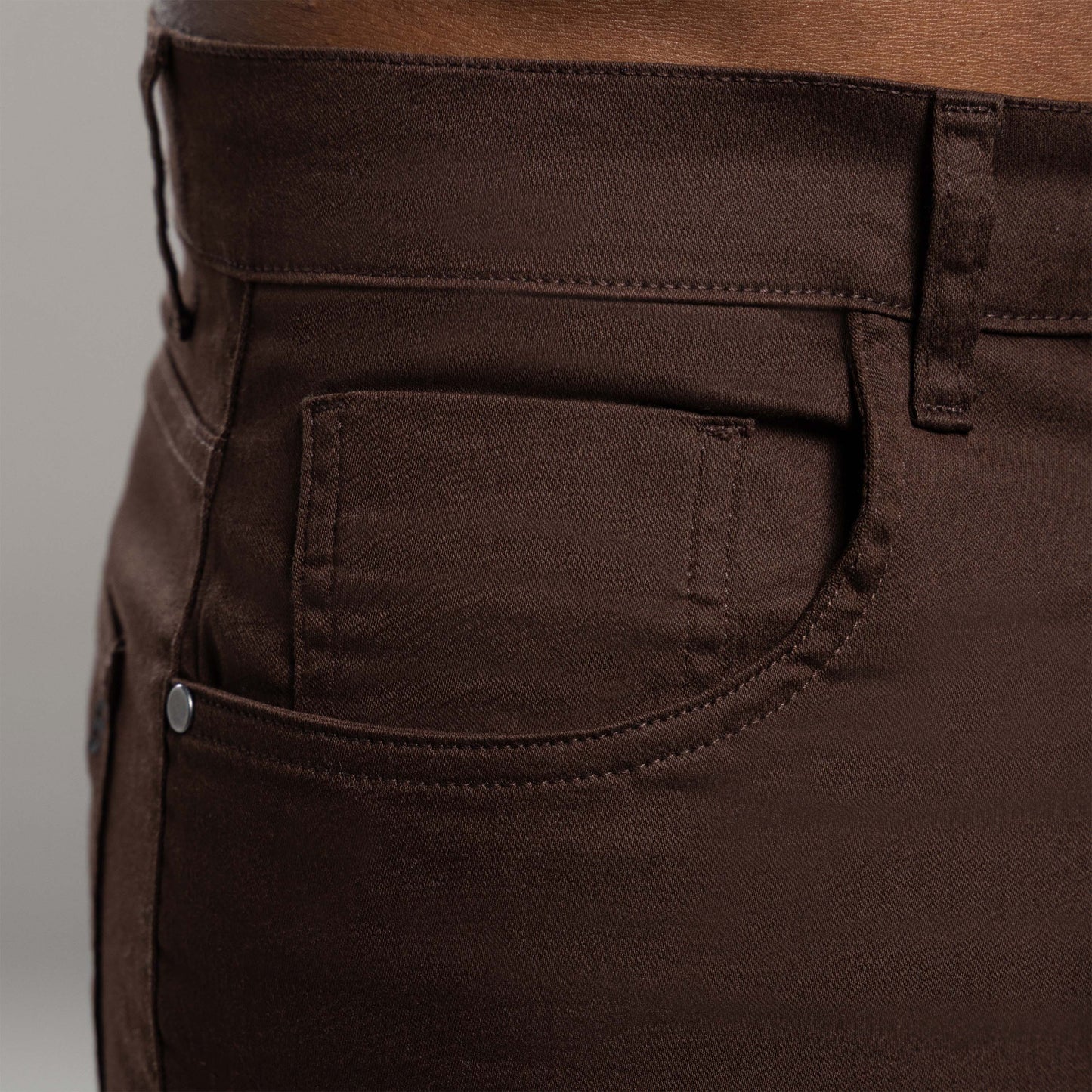 Calça Tech Flex Five Pockets Masculina - Marrom