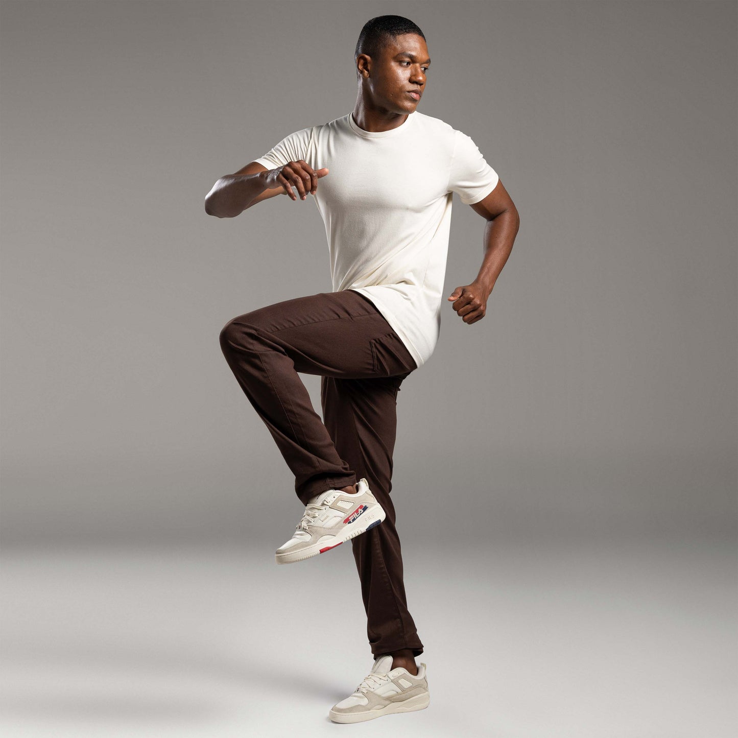 Calça Tech Flex Five Pockets Masculina - Marrom
