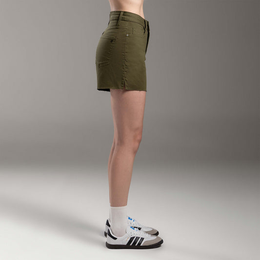 Shorts Tech Flex Feminino - Verde Carvalho