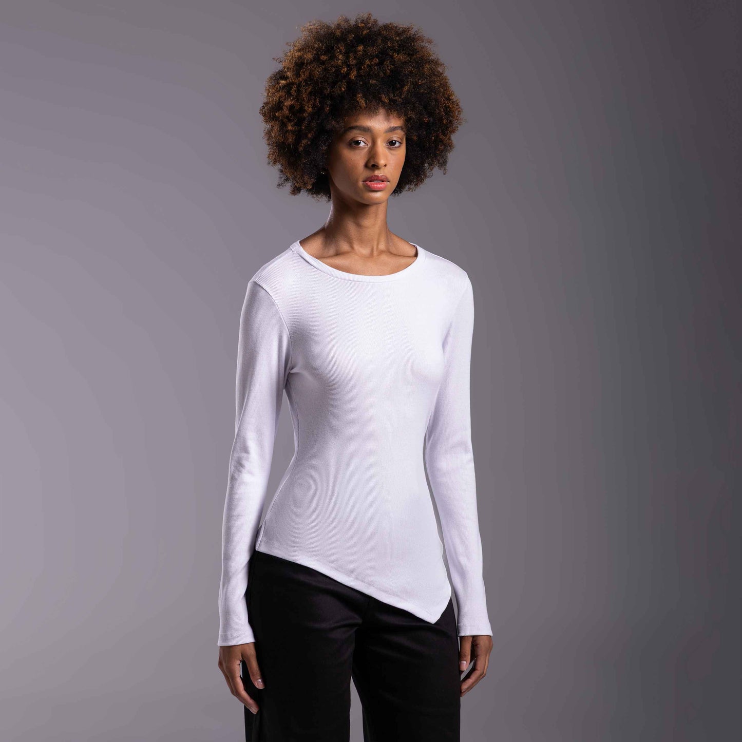 Blusa Ribana Tech Anti Odor Assimétrica Feminina - Branco