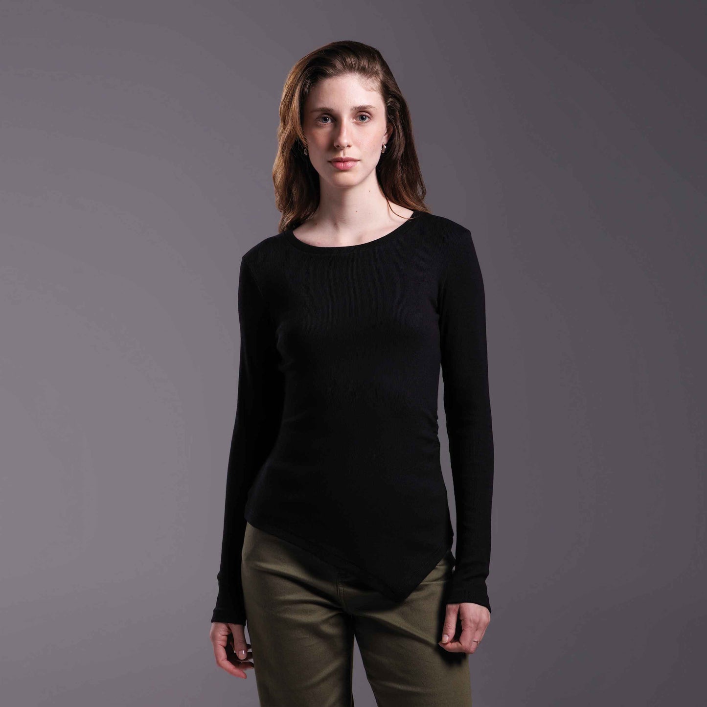 Blusa Ribana Tech Anti Odor Assimétrica Feminina - Preto