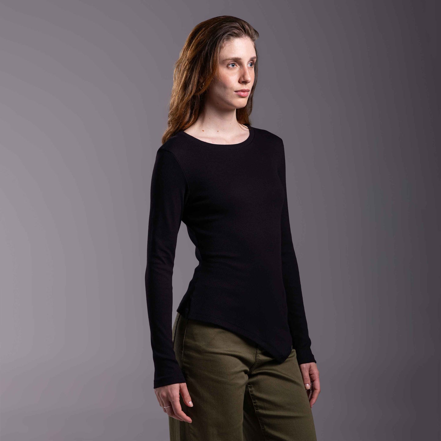 Blusa Ribana Tech Anti Odor Assimétrica Feminina - Preto
