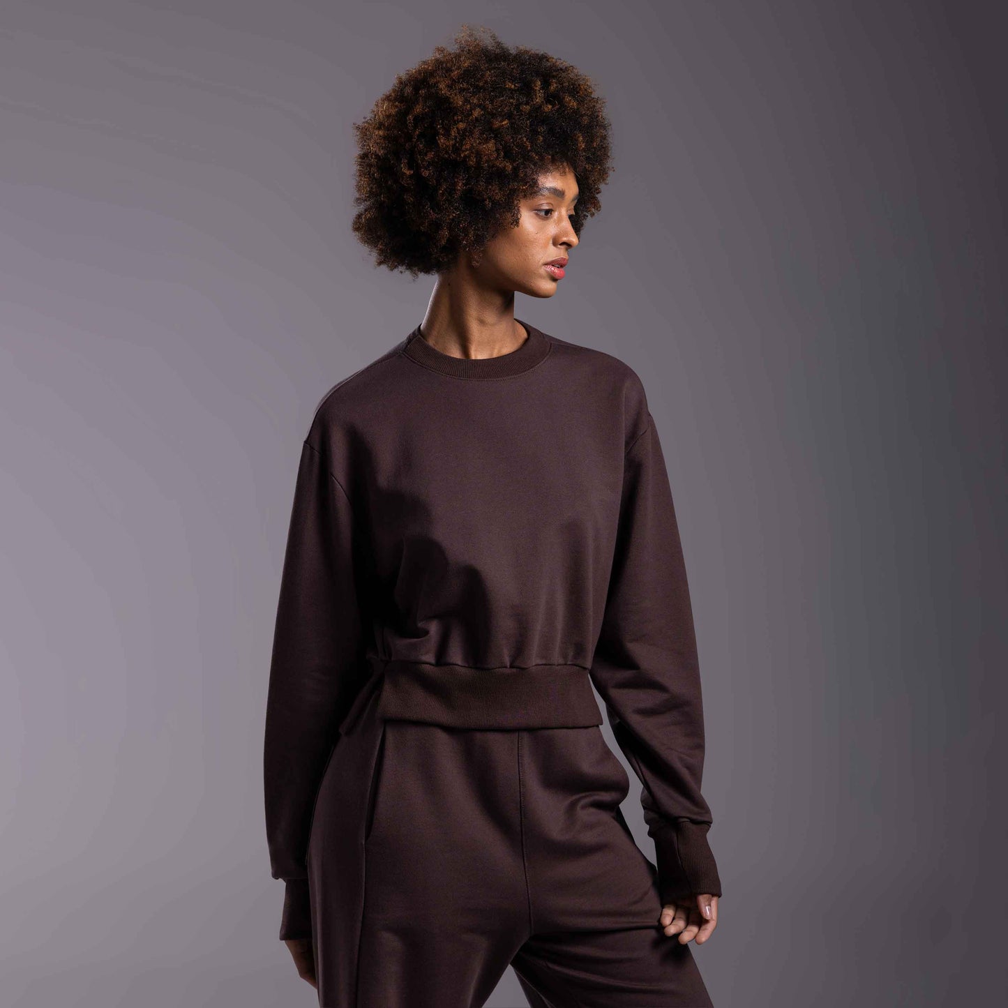 Blusão Moletom Tech NoLiquid Feminino - Marrom