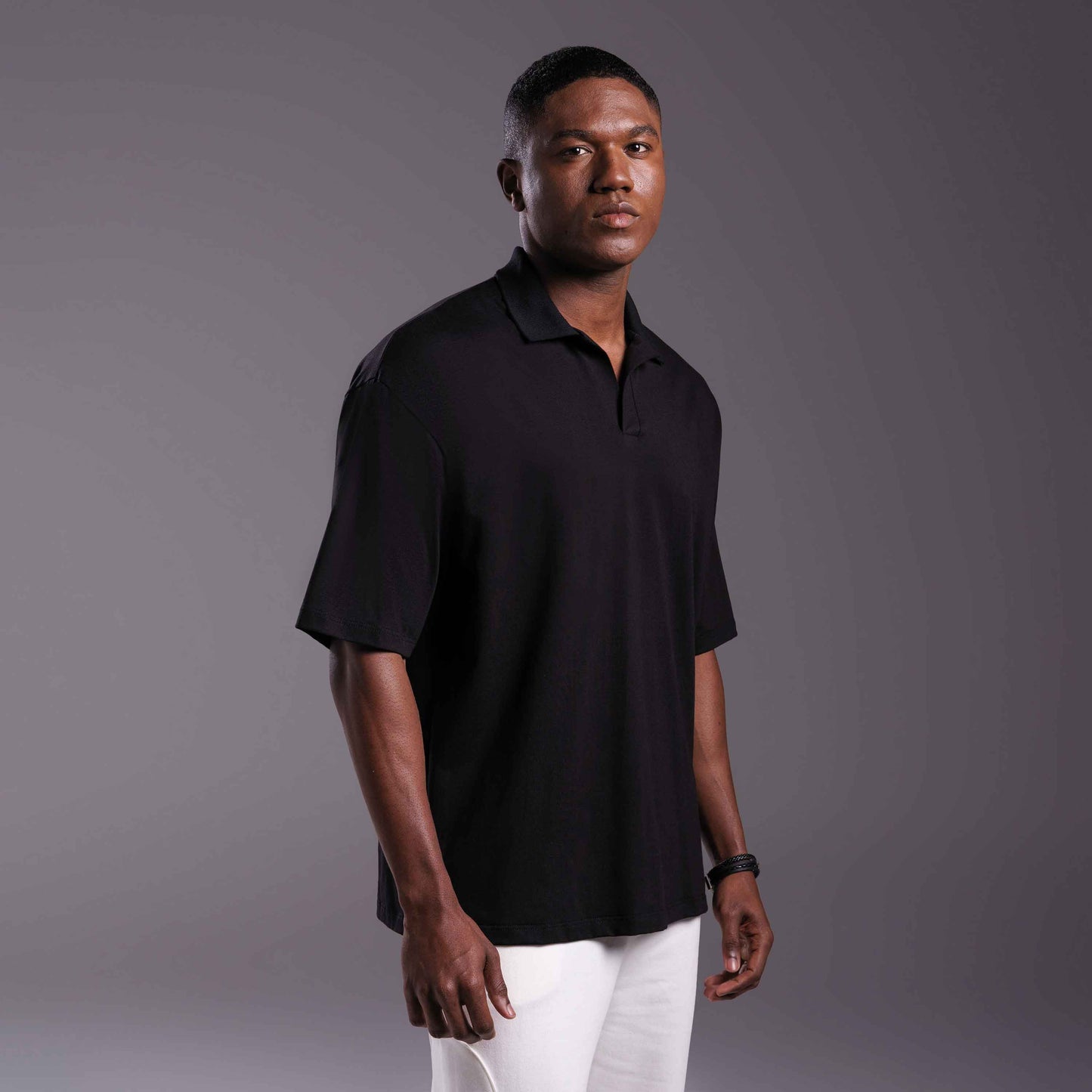 Polo Cotton Tech Anti Odor Masculina - Preto