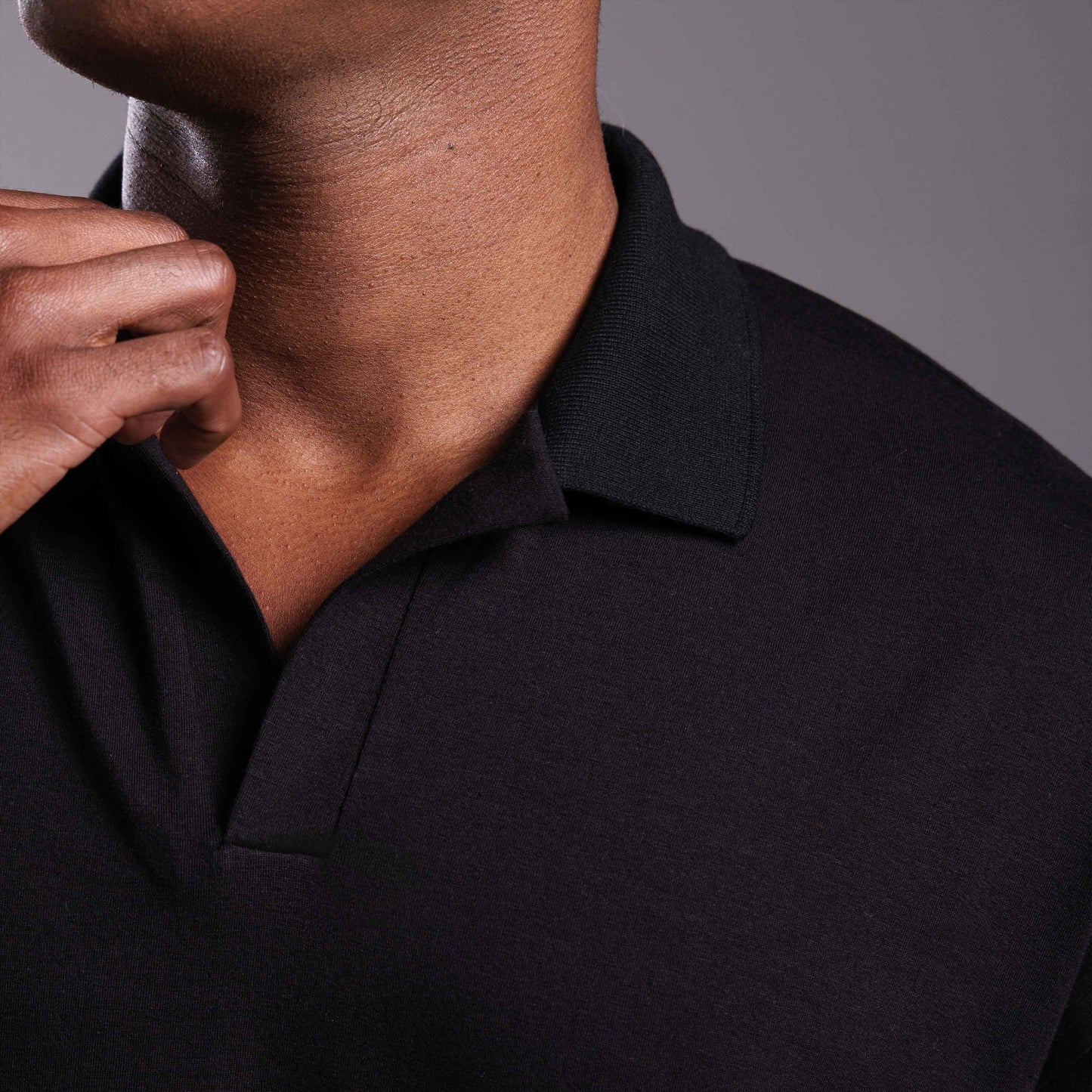 Polo Cotton Tech Anti Odor Masculina - Preto