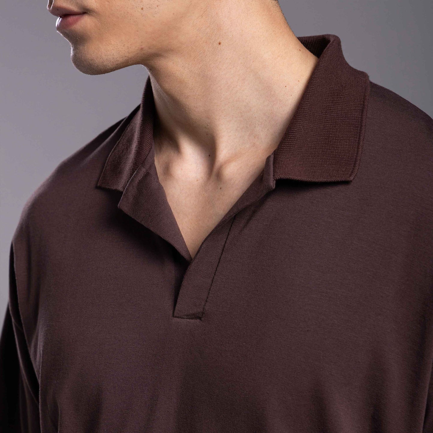 Polo Cotton Tech Anti Odor Masculina - Marrom