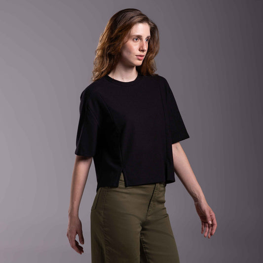 Tech T-Shirt Textura Anti Odor Feminina - Preto