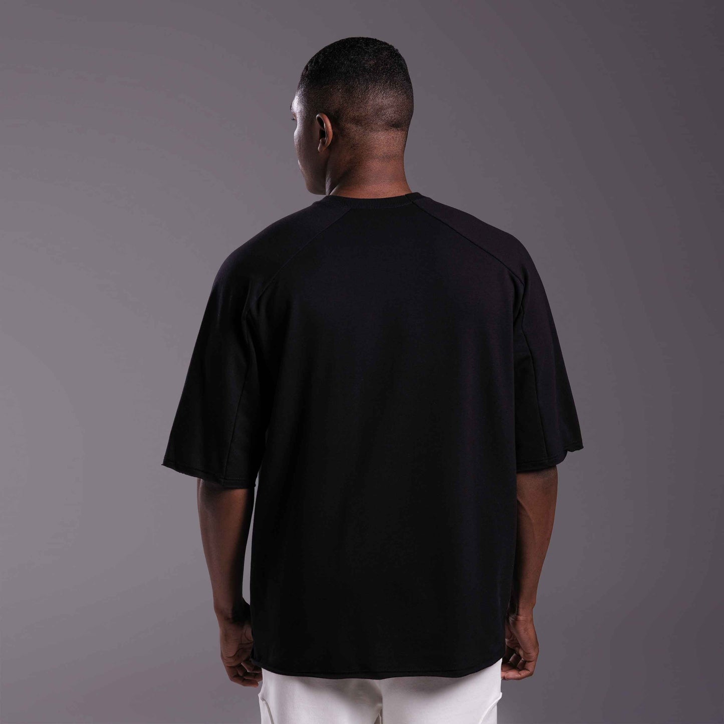 Tech T-Shirt Oversized Moletom Stretch NoLiquid Masculina - Preto