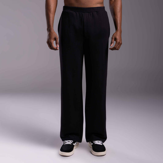 Calça Reta Moletom Tech NoLiquid Masculina - Preto