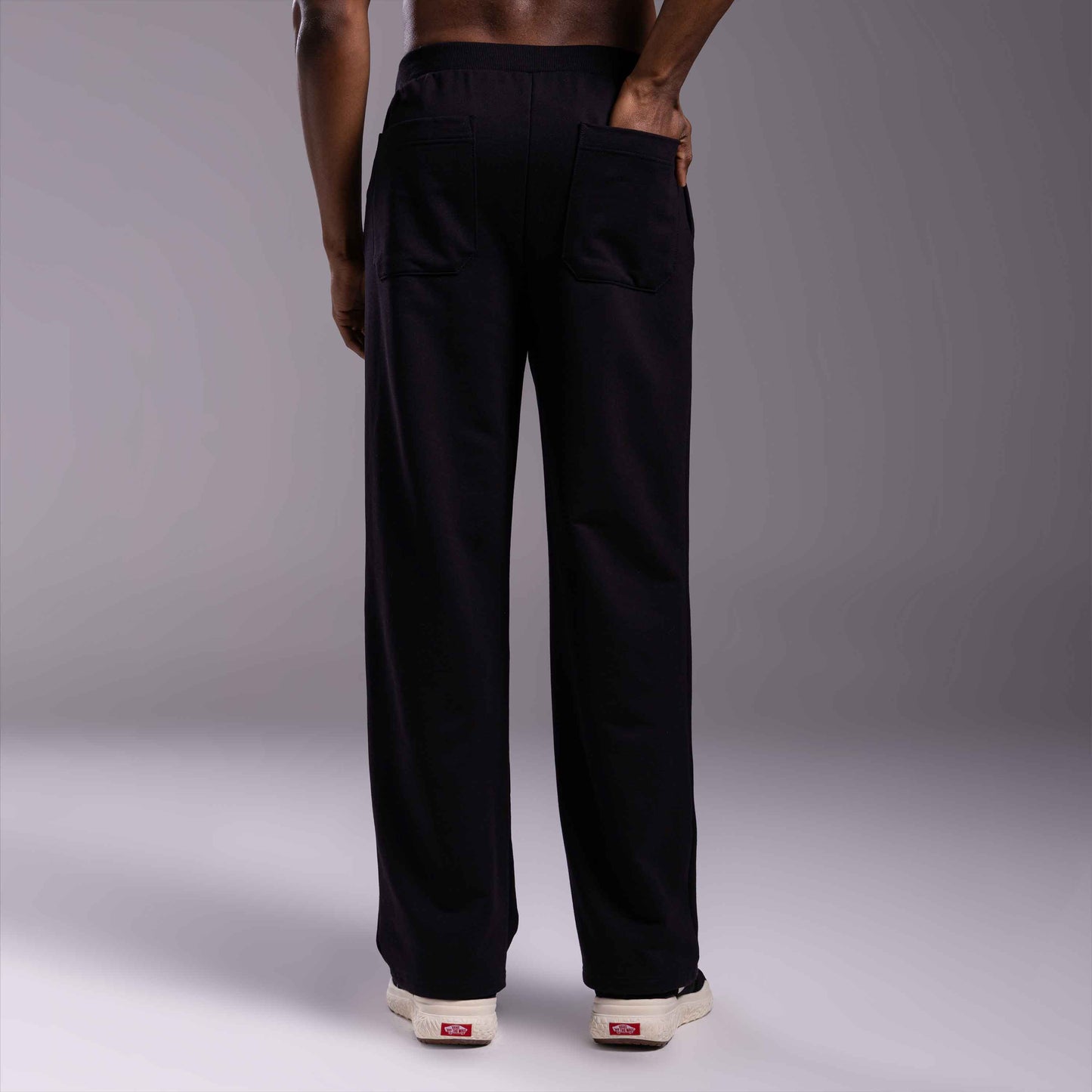 Calça Reta Moletom Tech NoLiquid Masculina - Preto